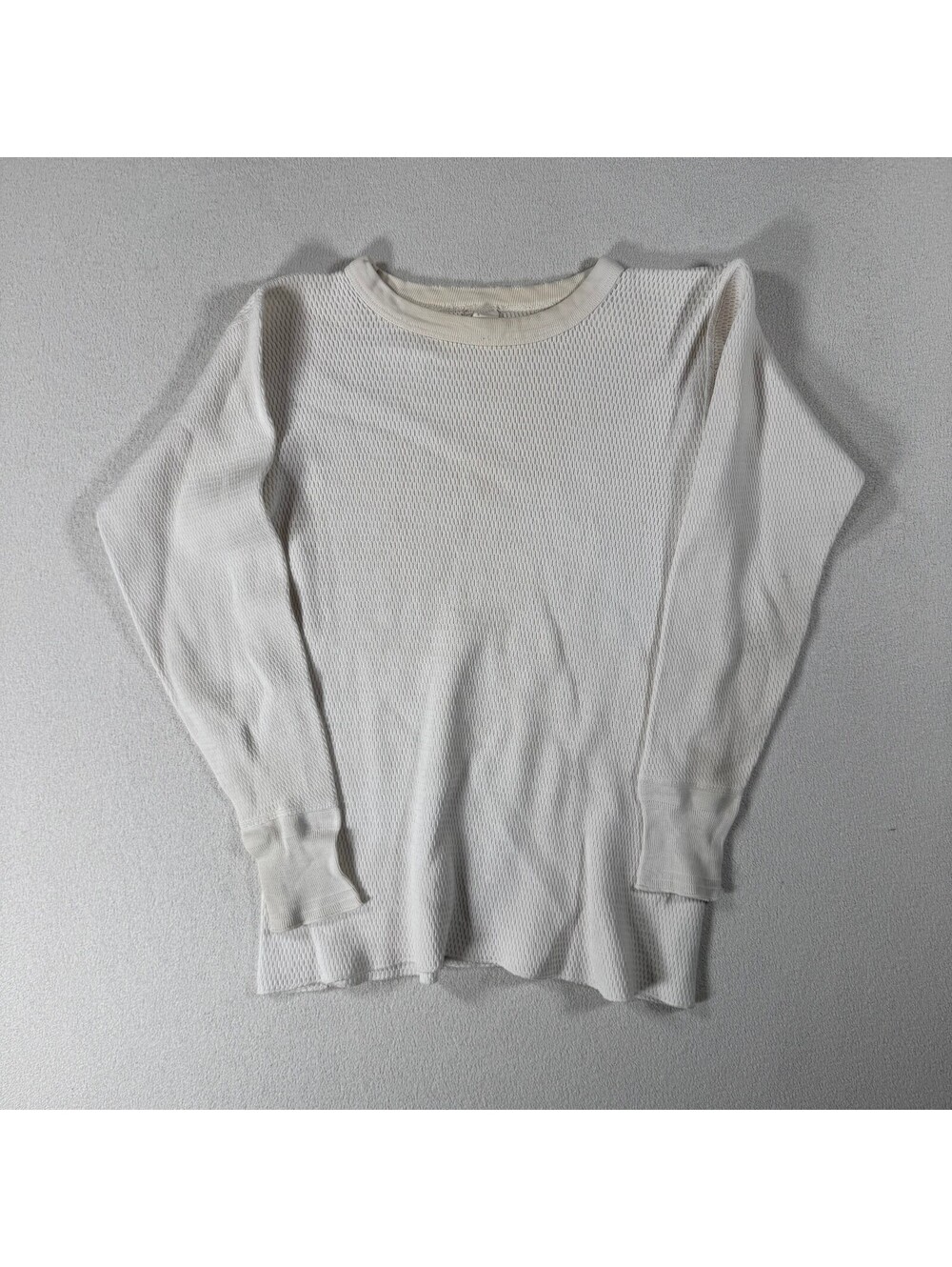 Vintage Health knit 60s/70s Cotton Thermal Longsleeve Shirt